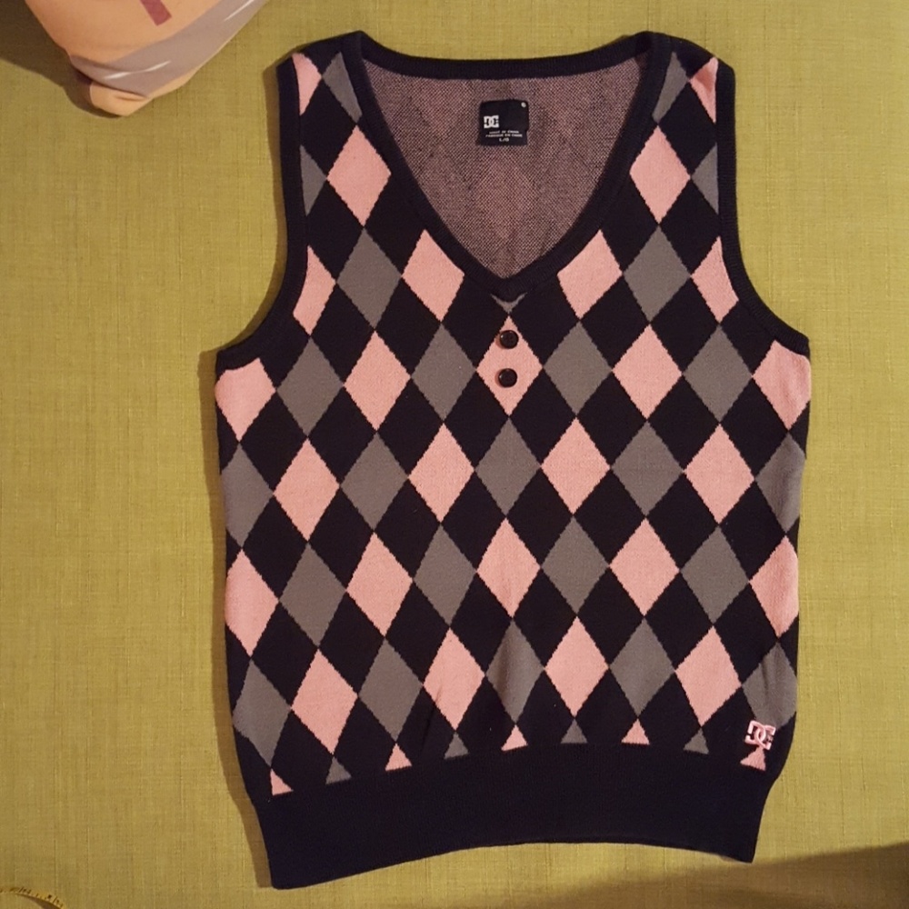 "DC" 100% Cotton Vest L EUC